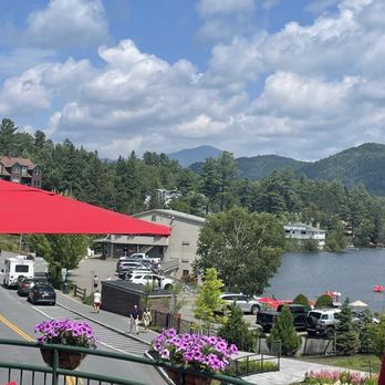 Dancing Bears Restaurant - Patio of Dancing Bears- Tony was awesome - American Near Me - Lake Placid, New York