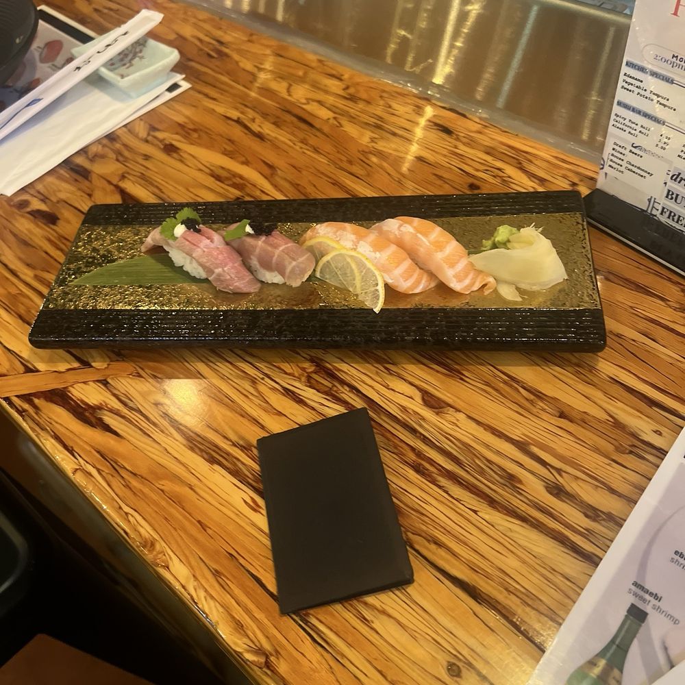 Salmon belly and toro Salmon belly and toro