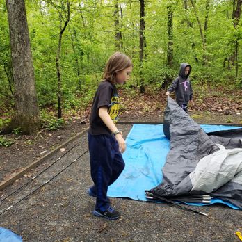 Little Bennett Regional Park - Setting up the tent... - Parks Near Me - Clarksburg, Maryland