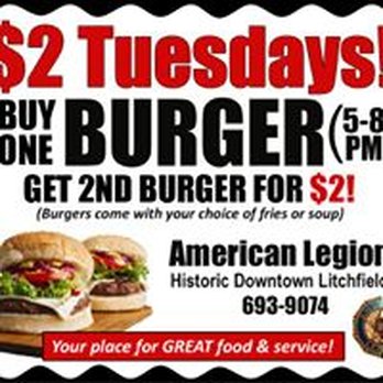 American Legion Post 104 - Check out our Facebook page for specials. - American Near Me - Litchfield, Minnesota American Legion Post 104 - Check out our Facebook page for specials. - American Near Me - Litchfield, Minnesota
