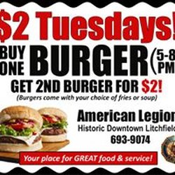 American Legion Post 104 - Check out our Facebook page for specials.