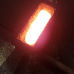 AU Precious Metals - Here is a melted alloy cooling. Hot!!!!