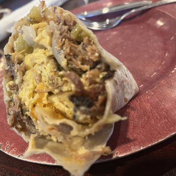 OG Cafe - Breakfast burrito. We split between two people. This was my half - Breakfast & Brunch Near Me - Heber City, Utah
