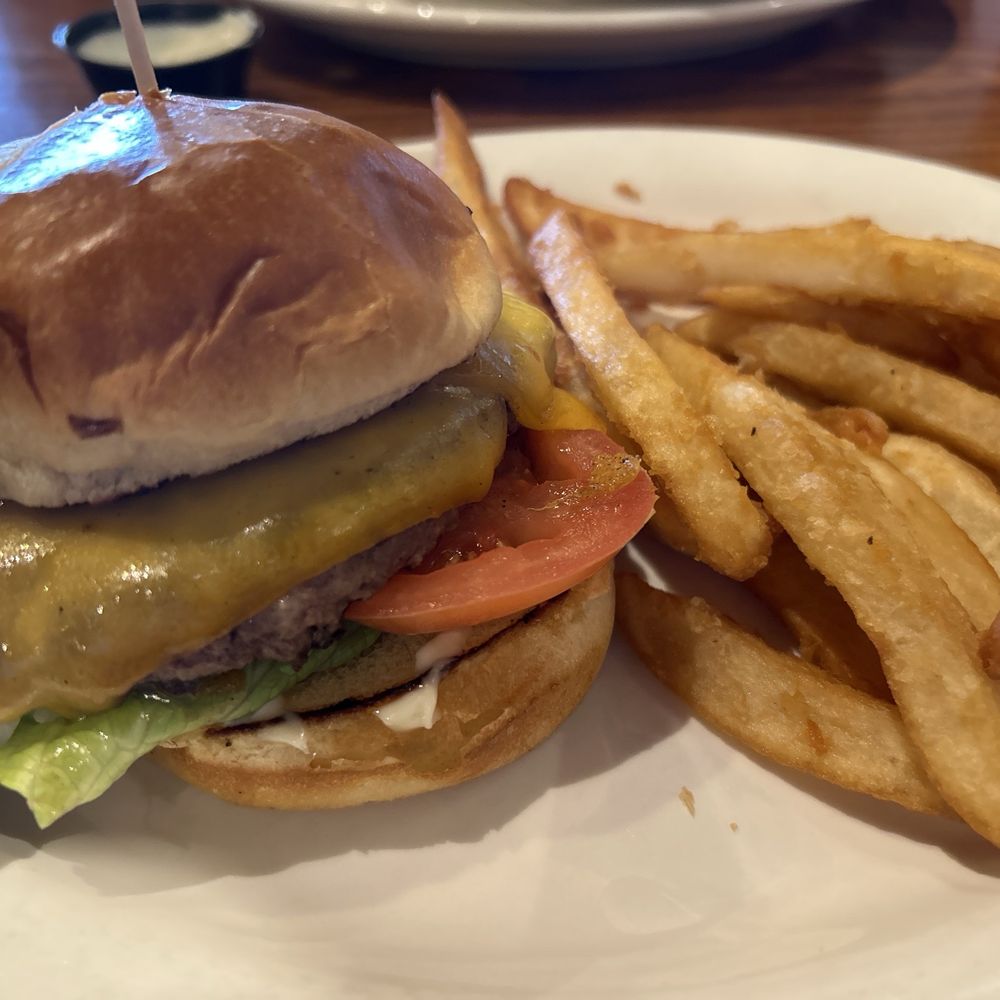 Cracker Barrel Old Country Store - The Barrel Cheeseburger with steak fries - Breakfast & Brunch Near Me - Kingman, Arizona