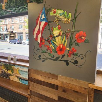 MofonGo - Unique painting inside the restaurant - Puerto Rican Near Me - New Britain, Connecticut