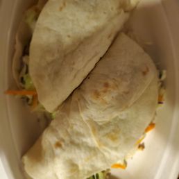 Steak and chicken taco