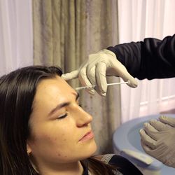 Renew Wellness - Patient receiving aesthetic injection at RW