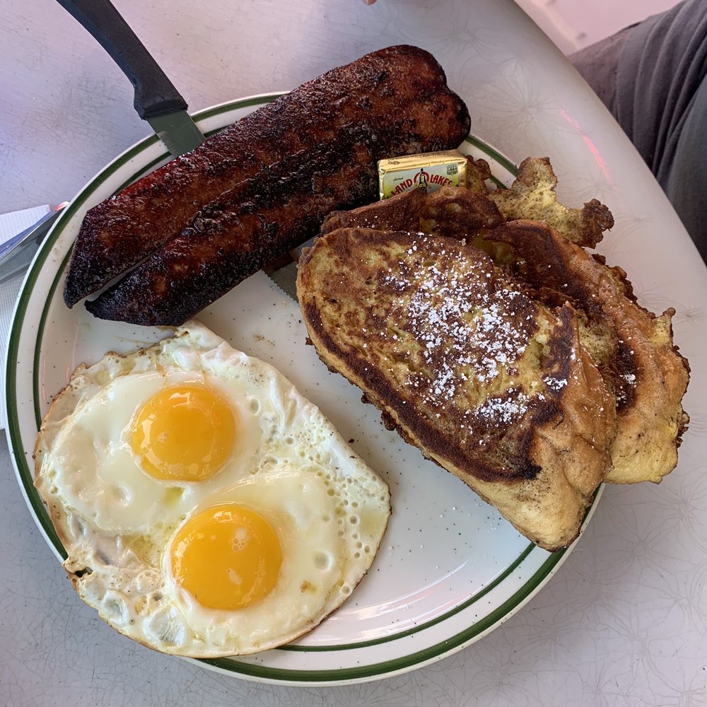Lil'Bits - French toast with eggs and linguica - American Near Me - Grover Beach, California Lil'Bits - French toast with eggs and linguica - American Near Me - Grover Beach, California