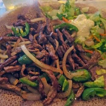Asmara Restaurant - Zilzil Tibs... so fantastic I will come back just for this again! - Ethiopian Near Me - Oakland, California
