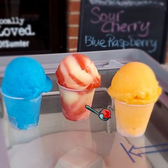 SO Cool Italian Icee - three different flavors of ice cream - Shaved Ice Near Me - Sumter, South Carolina