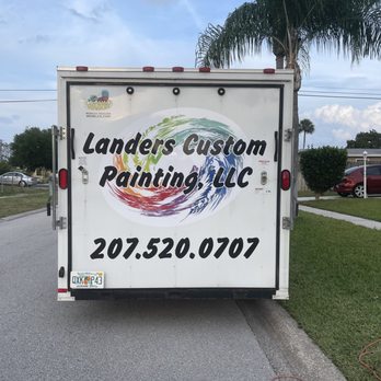 Landers Custom Painting - Work trailer ready to go! - Painters Near Me