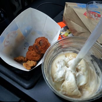Dairy Queen Grill & Chill - This is a few bites into an order of Burnt fried mushrooms & a "root beer" float! VERY Disappointed! - Ice Cream & Frozen Yogurt Near Me - Manhattan, Kansas Dairy Queen Grill & Chill - This is a few bites into an order of Burnt fried mushrooms & a "root beer" float! VERY Disappointed! - Ice Cream & Frozen Yogurt Near Me - Manhattan, Kansas