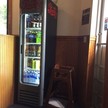New Way Lunch - Old school Pepsi themed drink fridge. - Hot Dogs Near Me - Glens Falls, New York
