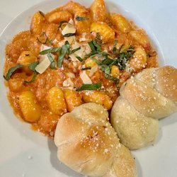 Luciani's Italian Restaurant - Gnocchi Fresh potato pasta simmered in your choice of marinara, alfredo or vodka sauce.