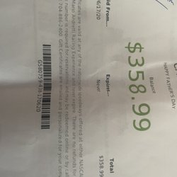 NASCAR Racing Experience - Certificate