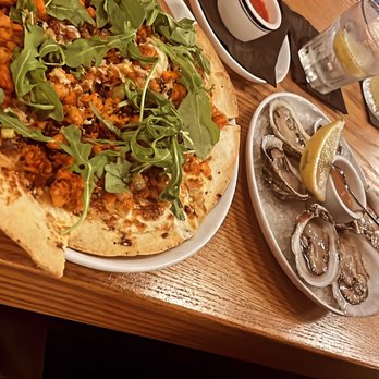 Black Rooster - Oysters on the Half Shell & Lobster pizza - Italian Near Me - West Columbia, South Carolina