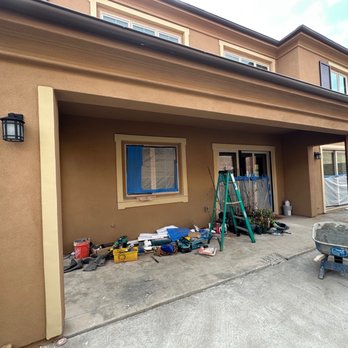 MJA Construction Services - We didn't put a horizontal trim as a pergola will be attached there. - Drywall Installation & Repair Near Me - Irvine, California MJA Construction Services - We didn't put a horizontal trim as a pergola will be attached there. - Drywall Installation & Repair Near Me - Irvine, California