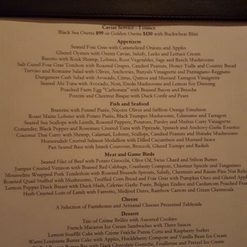 Gary Danko - Menu circa 02/2018. - New American Near Me - San Francisco, California