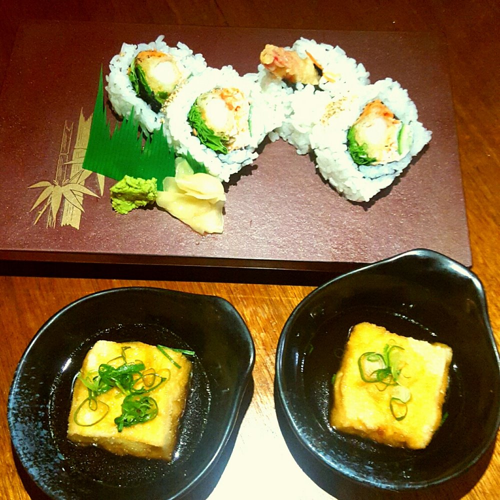 Suzuya - Tempura prawn roll and agedeshi tofu - Japanese Near Me - Surry Hills, NSW