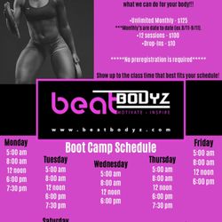 Beatbodyz - Beatbodyz Schedule