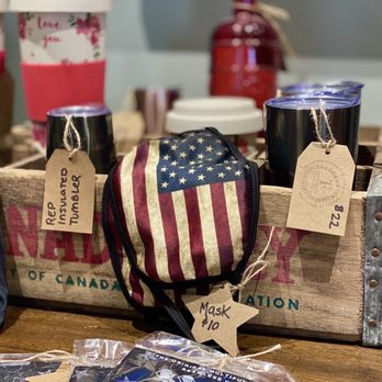 Farmhouse Coffee & Treasures - a wooden crate filled with items - Coffee & Tea Near Me - Argyle, Texas