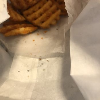Peckish - Crispy Waffle Fries! Terrible picture, but delicious and crispy even 20 mins later. - Chicken Wings Near Me - Boulder, Colorado