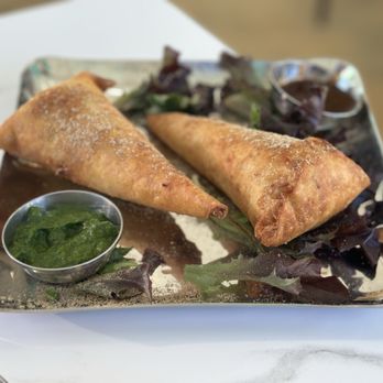 Firangi - Samosa slim, crispy and rich in taste. The sauces were the perfect accompaniment. - Indian Near Me - Escondido, California Firangi - Samosa slim, crispy and rich in taste. The sauces were the perfect accompaniment. - Indian Near Me - Escondido, California