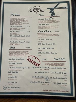 Menu photo 1 Bida Saigon Knoxville, TN Menu photo 1 Bida Saigon Knoxville, TN