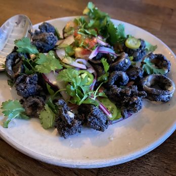 DAMA - Calamari with squid  ink - Latin American Near Me - Los Angeles, California