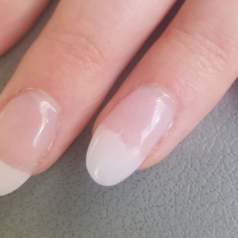 MC Nails - french tip gone wrong!!nails arent smooth, the white-pink isn't ombred as promised and the color is crooked! - Nail Salons Near Me - Fairfax, Virginia