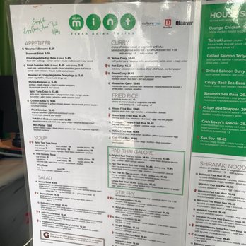 Asian Mint - Menu - Thai Near Me - Dallas, Texas