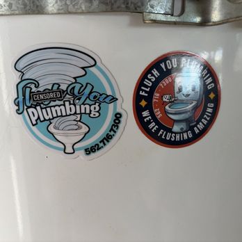 Flush You Plumbing - Stickers - Plumbing Near Me - Cerritos, California Flush You Plumbing - Stickers - Plumbing Near Me - Cerritos, California