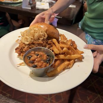 Hard Rock Cafe - BBQ Pulled Pork Sandwich - American Near Me - Hollywood, Florida Hard Rock Cafe - BBQ Pulled Pork Sandwich - American Near Me - Hollywood, Florida