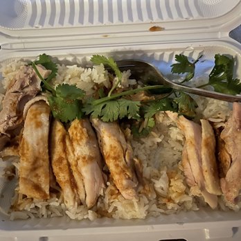 Three Roosters - Poached Chicken Plate with Extra Thai Corn Salad - Thai Near Me - New York, New York Three Roosters - Poached Chicken Plate with Extra Thai Corn Salad - Thai Near Me - New York, New York