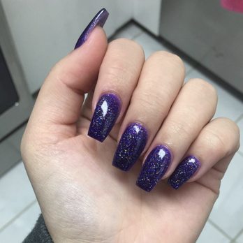 Great Nails - Sparkly purple nails - Nail Salons Near Me - Austin, Texas Great Nails - Sparkly purple nails - Nail Salons Near Me - Austin, Texas