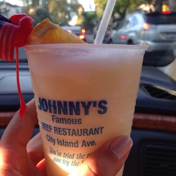 Johnny's Reef Restaurant - Pina colada to go...yum! - Seafood Near Me - Bronx, New York Johnny's Reef Restaurant - Pina colada to go...yum! - Seafood Near Me - Bronx, New York