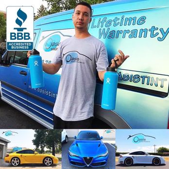 Oasis Window Tinting - BBB Accredited. Aaron has been professionally installing window tint since 2006 and operating Oasis since 2016. - Home Window Tinting Near Me