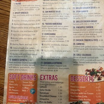 San Marcos Mexican Grill - Lunch menu 1/26 - Chicken Wings Near Me - Callaway, Florida San Marcos Mexican Grill - Lunch menu 1/26 - Chicken Wings Near Me - Callaway, Florida