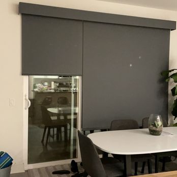 Ron Allen & Son Window Coverings - Automatic Roller Shades/Blinds Night View - Shades & Blinds Near Me - El Cajon, California