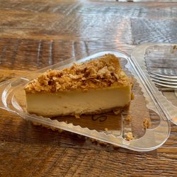 Pirho Grill - Baklava cheesecake in its triangle container