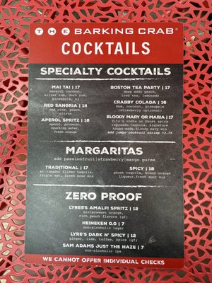 Menu photo 5 Barking Crab Boston, MA