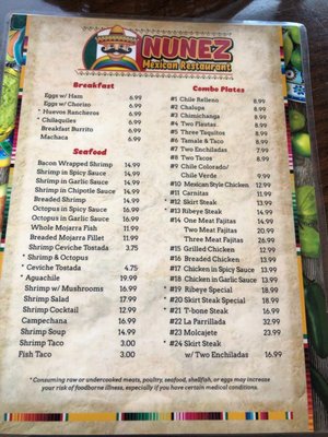 Menu photo 2 El Cortesz Yerington, NV Menu photo 2 El Cortesz Yerington, NV