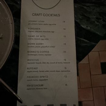 Poeta - Cocktail menu - Italian Near Me - Austin, Texas Poeta - Cocktail menu - Italian Near Me - Austin, Texas