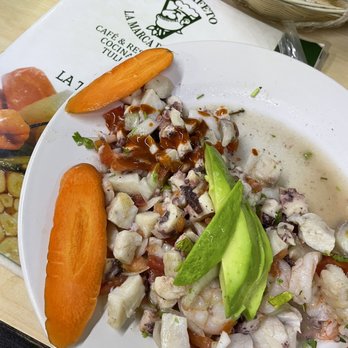 Don Cafeto - Ceviche Mixto: octopus, fish, shrimp (Sept. 2021) - Mexican Near Me - Tulum, ROO Don Cafeto - Ceviche Mixto: octopus, fish, shrimp (Sept. 2021) - Mexican Near Me - Tulum, ROO