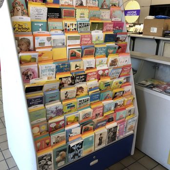 Post Office - Nice selection of greeting cards on this 2 sides display - Post Offices Near Me - Savannah, Georgia