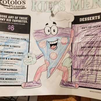 Rotolo's Pizzeria - They display art from the children's menu on the bulletin board. - Pizza Near Me - Lake Charles, Louisiana Rotolo's Pizzeria - They display art from the children's menu on the bulletin board. - Pizza Near Me - Lake Charles, Louisiana