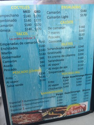 Menu photo 3 Mariscos La Tia Rosarito, BCN Menu photo 3 Mariscos La Tia Rosarito, BCN
