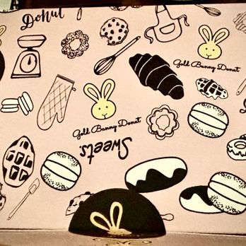 Gold Bunny Donuts - Is that the cutest looking donut box you have ever seen? I think so. - Coffee & Tea Near Me - Bethesda, Maryland Gold Bunny Donuts - Is that the cutest looking donut box you have ever seen? I think so. - Coffee & Tea Near Me - Bethesda, Maryland