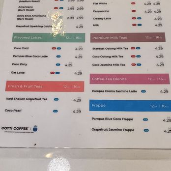 Cotti Coffee - Menu - Coffee & Tea Near Me - Pearl City, Hawaii Cotti Coffee - Menu - Coffee & Tea Near Me - Pearl City, Hawaii