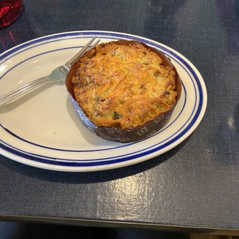 JeannieBird Baking Company - "Egg", sausage, scallion, cheese strata - Coffee & Tea Near Me - Westminster, Maryland JeannieBird Baking Company - "Egg", sausage, scallion, cheese strata - Coffee & Tea Near Me - Westminster, Maryland